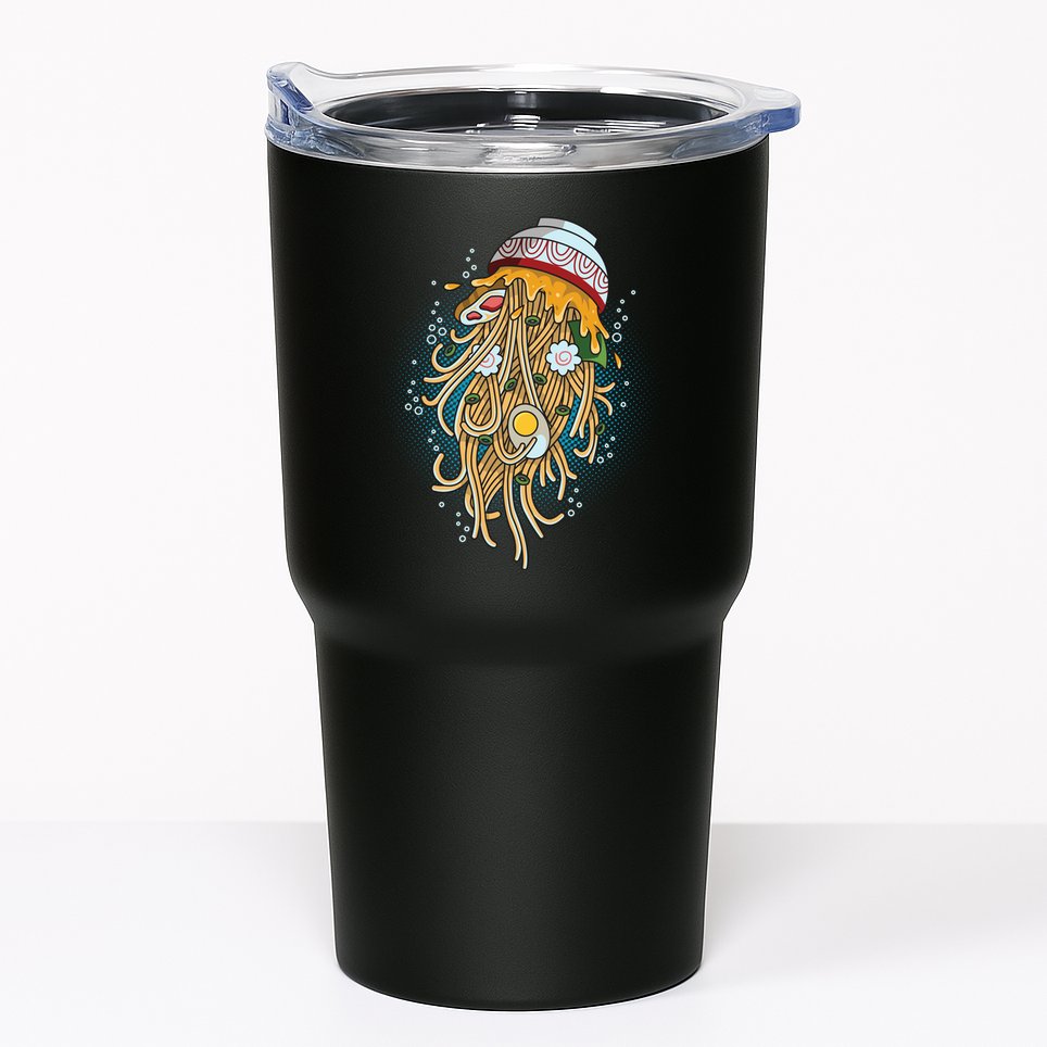 Funny Jellyfish Ramen Bowl Tumbler