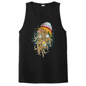 Funny Jellyfish Ramen Bowl PosiCharge Competitor Tank