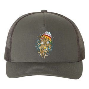 Funny Jellyfish Ramen Bowl Yupoong Adult 5-Panel Trucker Hat