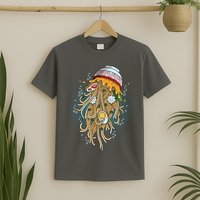 Funny Jellyfish Ramen Bowl T-Shirt