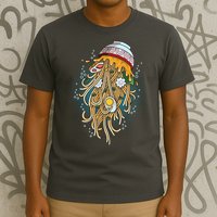 Funny Jellyfish Ramen Bowl T-Shirt