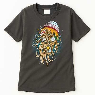 Funny Jellyfish Ramen Bowl Tall T-Shirt
