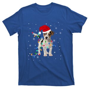 Funny Jack Russell Terrier Christmas Light Dog Puppy Xmas Cool Gift T-Shirt