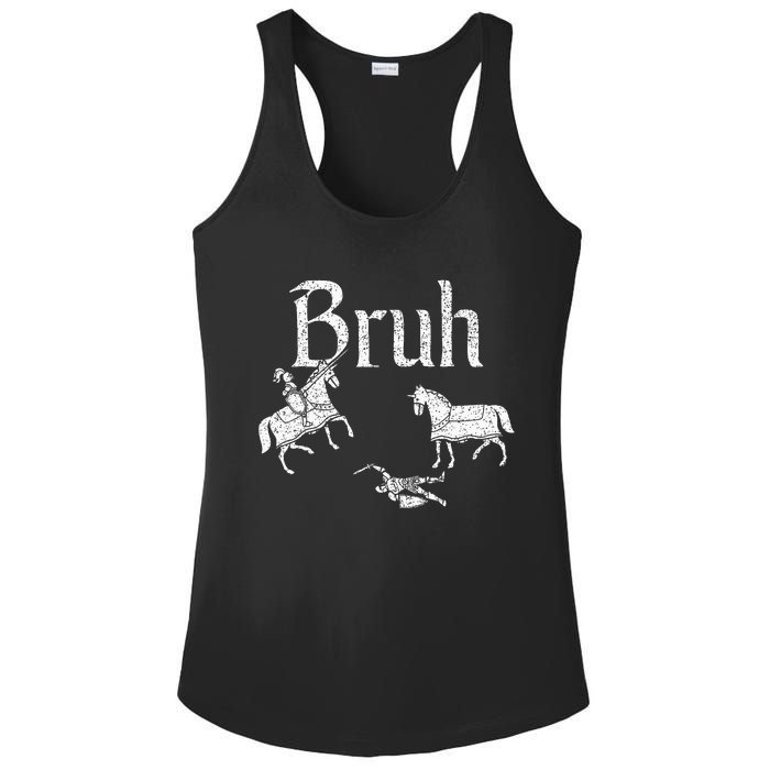 Funny Jousting Retro Renaissance Festival Medieval Ladies PosiCharge Competitor Racerback Tank