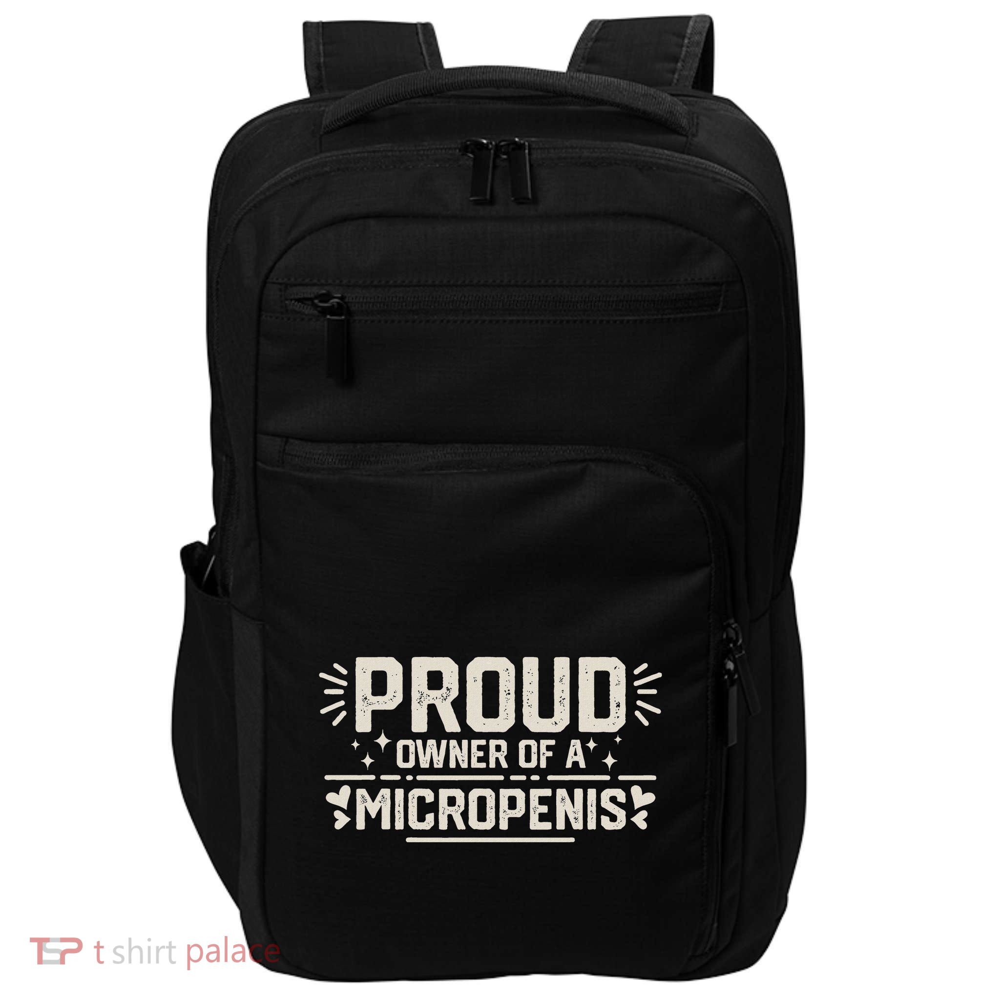 Funny Joke Rude Proud Owner Of A Micropenis Bachelor Party Impact Tech Backpack