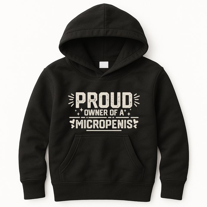 Funny Joke Rude Proud Owner Of A Micropenis Bachelor Party Kids Hoodie