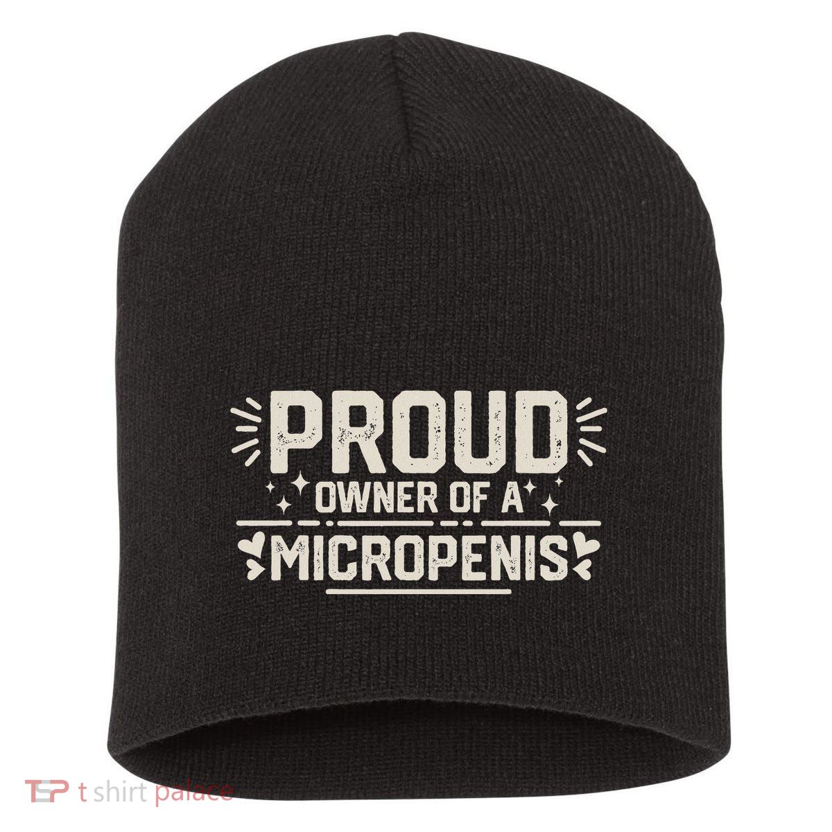 Funny Joke Rude Proud Owner Of A Micropenis Bachelor Party Short Acrylic Beanie