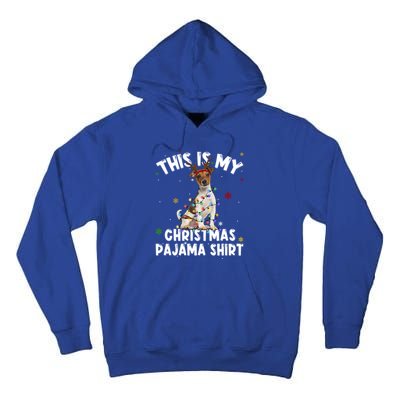 Funny Jack Russell Terrier Dog This Is My Christmas Pajama Gift Tall Hoodie