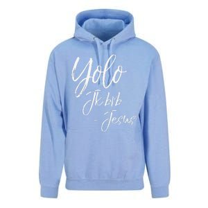 Funny Jesus Resurrection Quote Easter Yolo JK BRB Jesus Unisex Surf Hoodie