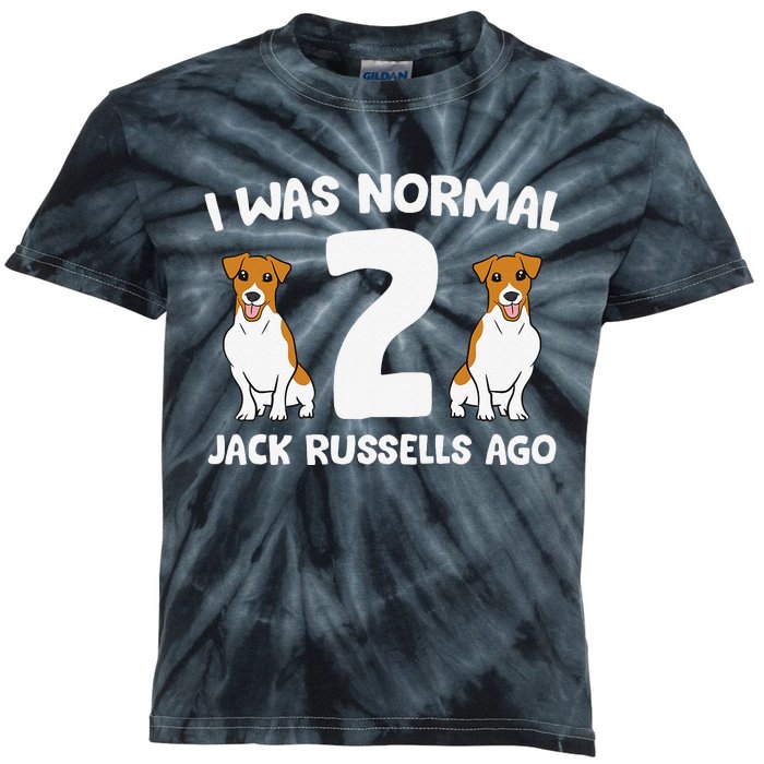 Funny Jack Russell Lover I Was Normal 2 Jack Russells Ago Kids Tie-Dye T-Shirt