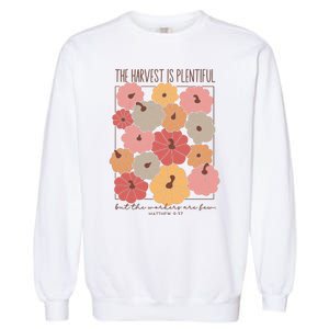 Fall Jesus Religious Pumpkin Garment-Dyed Sweatshirt