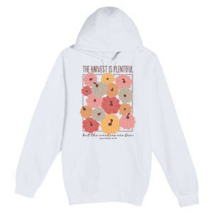 Fall Jesus Religious Pumpkin Premium Pullover Hoodie