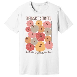 Fall Jesus Religious Pumpkin Premium T-Shirt