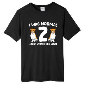 Funny Jack Russell Lover I Was Normal 2 Jack Russells Ago Tall Fusion ChromaSoft Performance T-Shirt