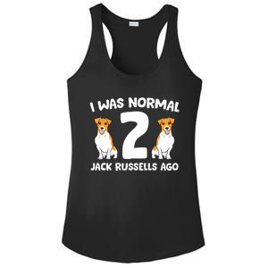 Funny Jack Russell Lover I Was Normal 2 Jack Russells Ago Ladies PosiCharge Competitor Racerback Tank