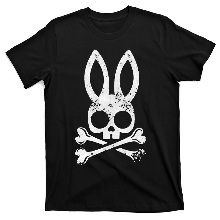 Funny Jolly Roger Bunny Skull Crossbones Egg Hunt T-Shirt