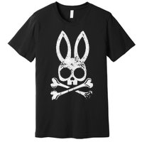 Funny Jolly Roger Bunny Skull Crossbones Egg Hunt Premium T-Shirt