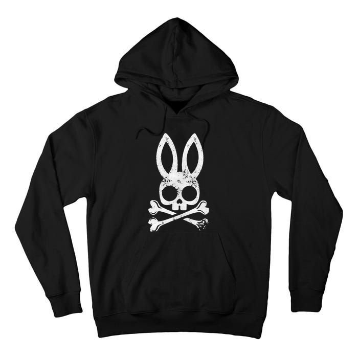 Funny Jolly Roger Bunny Skull Crossbones Egg Hunt Tall Hoodie