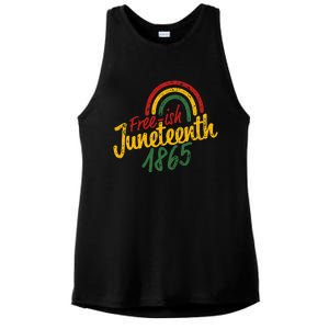 Free-ish Juneteenth Since 1865 Black History Month African Ladies PosiCharge Tri-Blend Wicking Tank