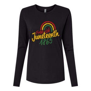 Free-ish Juneteenth Since 1865 Black History Month African Womens Cotton Relaxed Long Sleeve T-Shirt