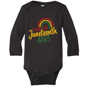 Free-ish Juneteenth Since 1865 Black History Month African Baby Long Sleeve Bodysuit