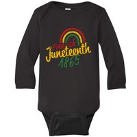 Free-ish Juneteenth Since 1865 Black History Month African Baby Long Sleeve Bodysuit