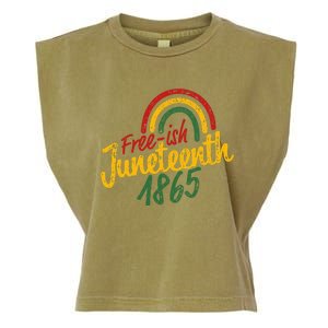 Free-ish Juneteenth Since 1865 Black History Month African Garment-Dyed Women's Muscle Tee