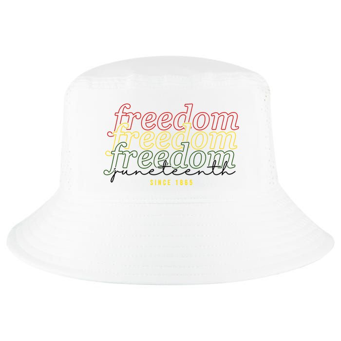 Freedom Juneteenth Since 1865 Cool Comfort Performance Bucket Hat
