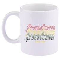 Freedom Juneteenth Since 1865 11oz C Handle Ceramic Mug