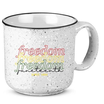 Freedom Juneteenth Since 1865 15oz Campfire Ceramic Mug