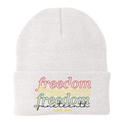 Freedom Juneteenth Since 1865 Knit Cap Winter Beanie