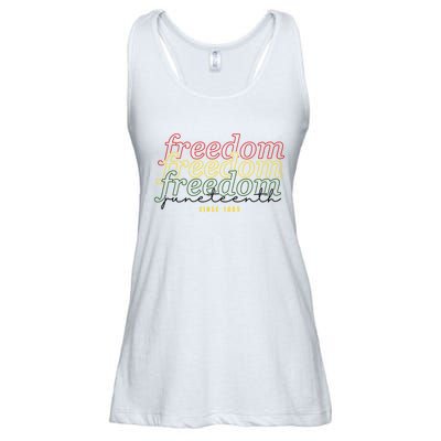 Freedom Juneteenth Since 1865 Ladies Essential Flowy Tank