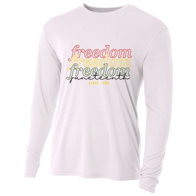 Freedom Juneteenth Since 1865 Cooling Performance Long Sleeve Crew