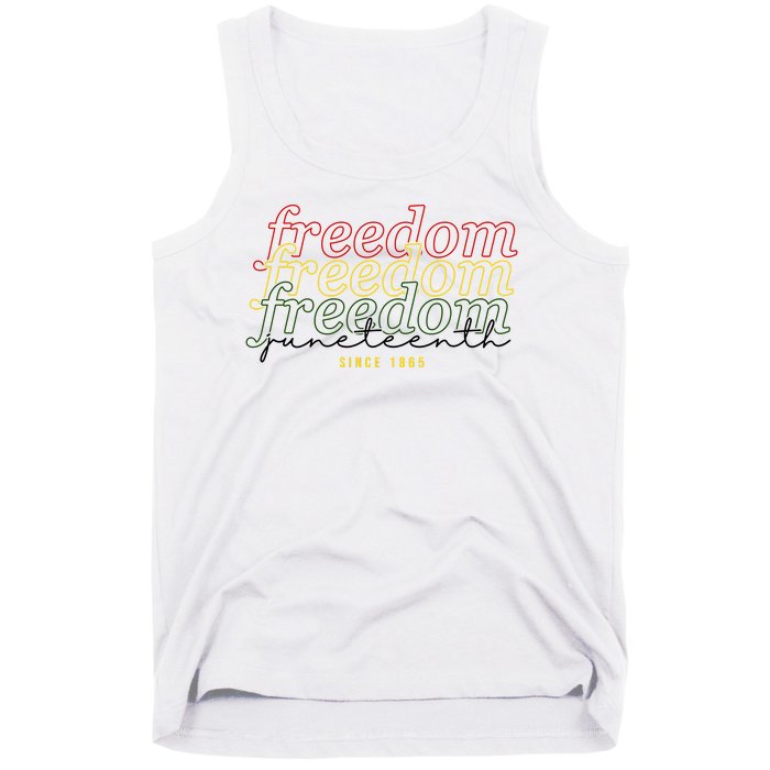 Freedom Juneteenth Since 1865 Tank Top