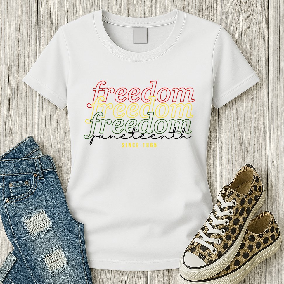 Freedom Juneteenth Since 1865 Womens T-Shirt