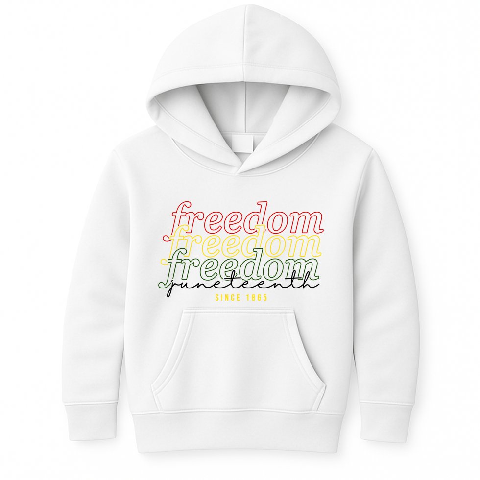 Freedom Juneteenth Since 1865 Kids Hoodie
