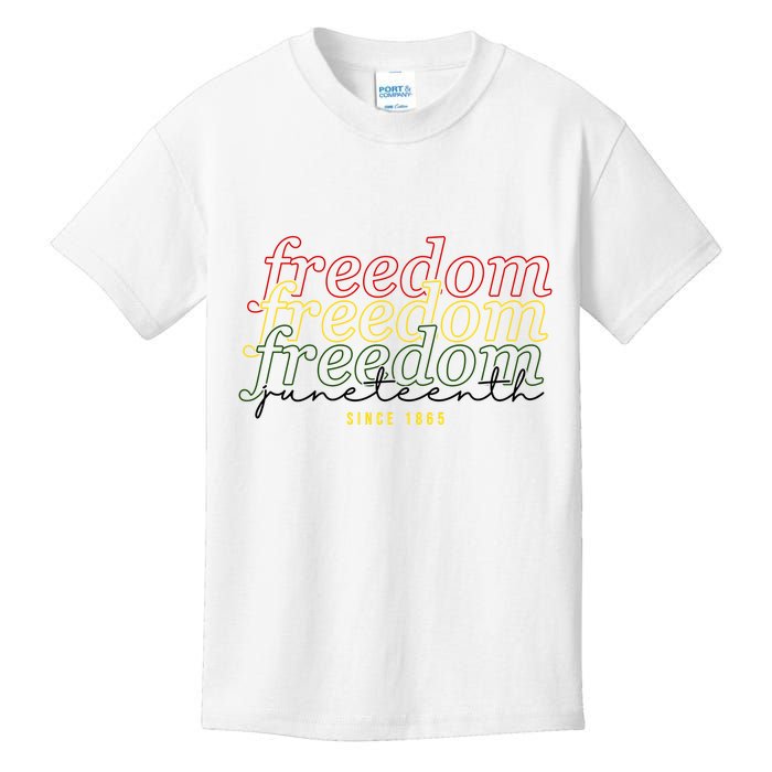 Freedom Juneteenth Since 1865 Kids T-Shirt