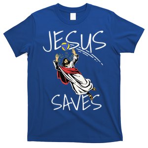 Funny Jesus Saves Volleyball Gift Volleyball Team T-Shirt