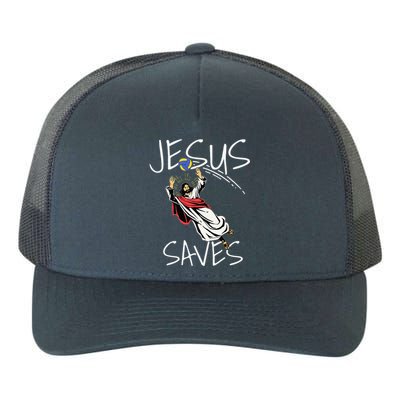 Funny Jesus Saves Volleyball Gift Volleyball Team Yupoong Adult 5-Panel Trucker Hat