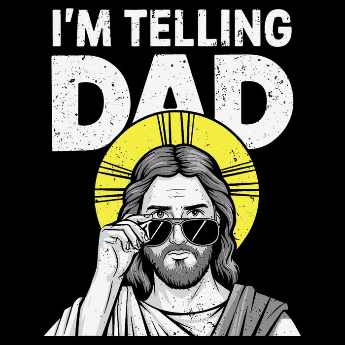 Funny Jesus Saying Im Telling Dad Zip Tote Bag