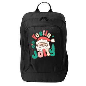 Feelin Jolly Santa Claus Graphic City Backpack