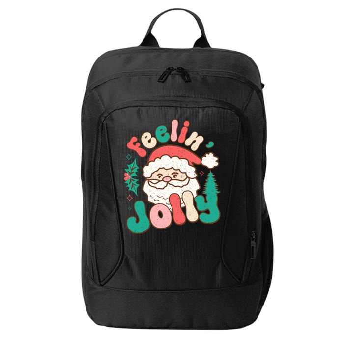 Feelin Jolly Santa Claus Graphic City Backpack