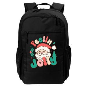 Feelin Jolly Santa Claus Graphic Daily Commute Backpack