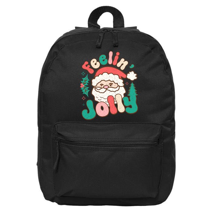 Feelin Jolly Santa Claus Graphic 16 in Basic Backpack