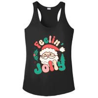 Feelin Jolly Santa Claus Graphic Ladies PosiCharge Competitor Racerback Tank