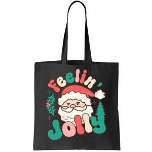 Feelin Jolly Santa Claus Graphic Tote Bag