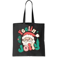 Feelin Jolly Santa Claus Graphic Tote Bag