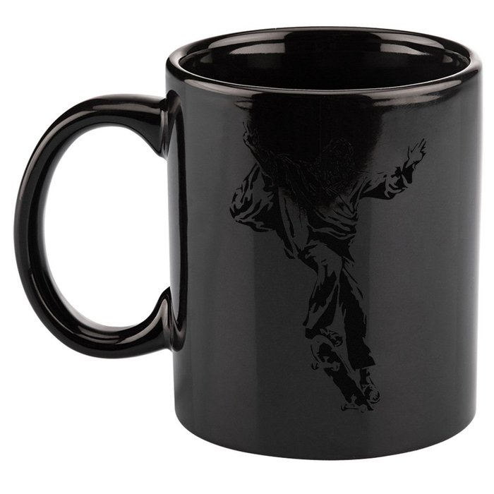 Funny Jesus Skateboarding Skater And Skateboard Jesus Design 11oz C Handle Ceramic Mug