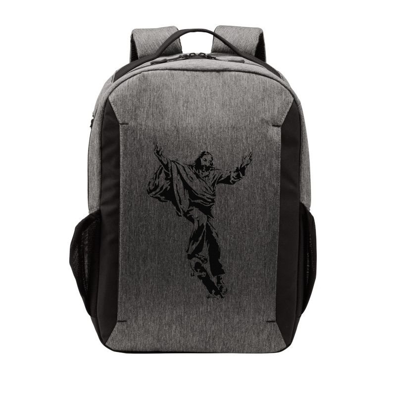 Funny Jesus Skateboarding Skater And Skateboard Jesus Design Vector Backpack