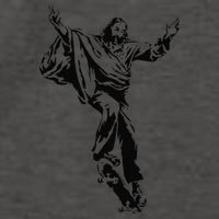 Funny Jesus Skateboarding Skater And Skateboard Jesus Design Vector Backpack